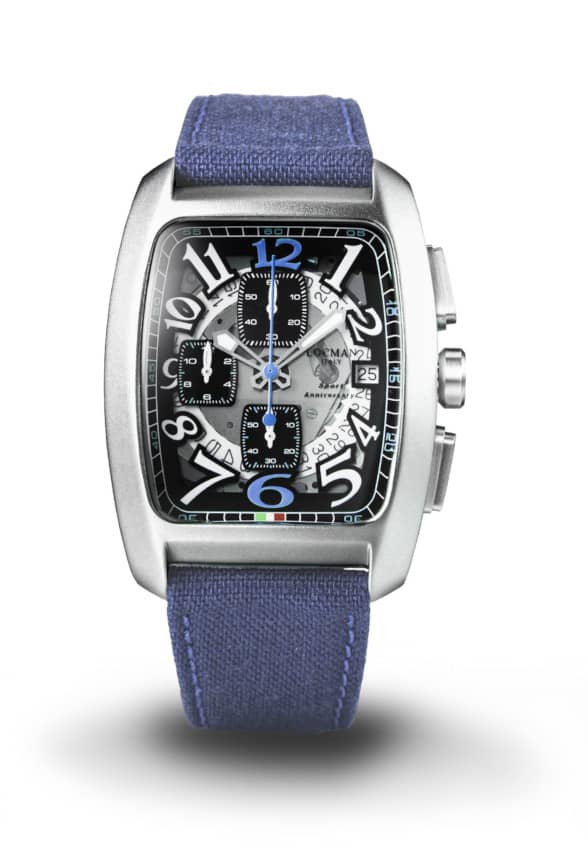 Sport Alluminio - Cronografo - Trasparente-Cordura-Blu-Azzurre
