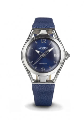 Solo Tempo Quarzo Miyota - Acciaio e Titanio 36 mm - Blu - Saffiano