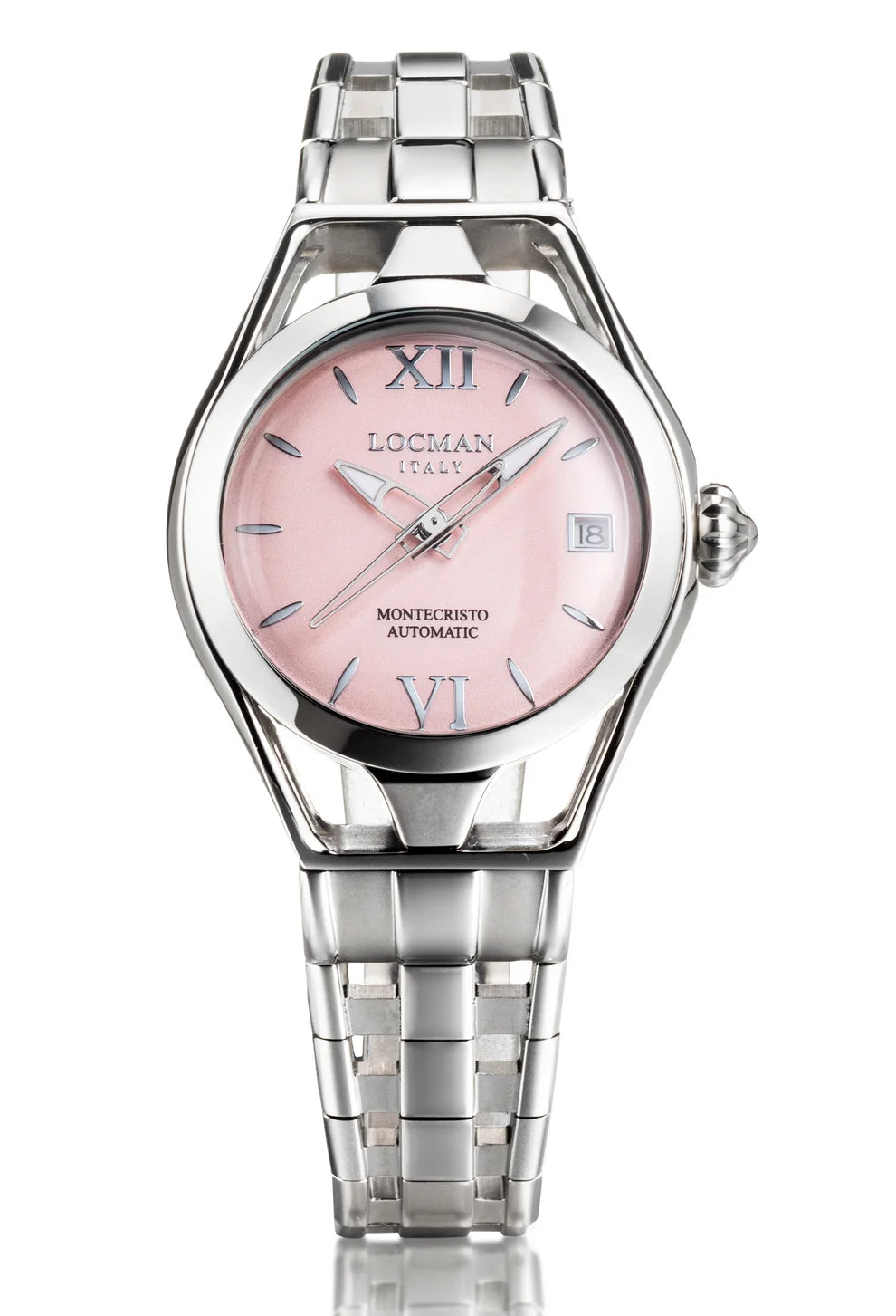 Solo Tempo Automatico SIO - Acciaio 36 mm - Rosa - Bracciale