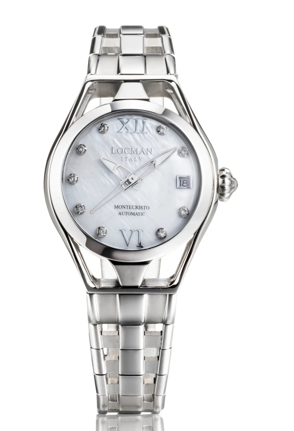 Solo Tempo Automatico SIO - Acciaio 36 mm - Madreperla Bianco - Bracciale